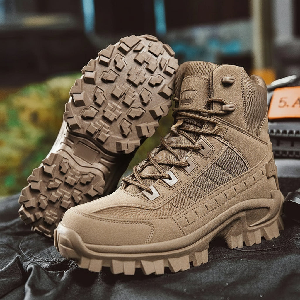 [Hometech] Men's Winter Boots with Lace Up Design