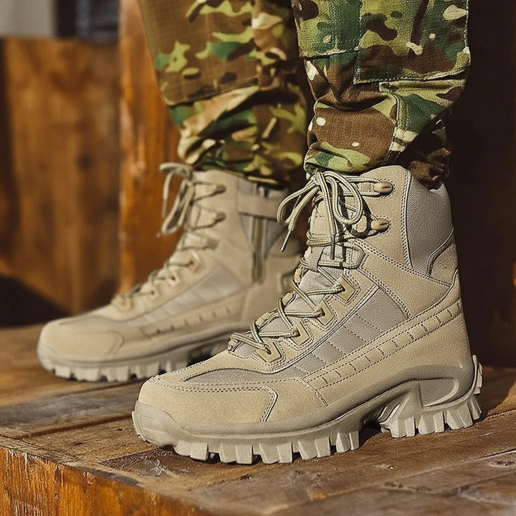 [Hometech] Men's Winter Boots with Lace Up Design