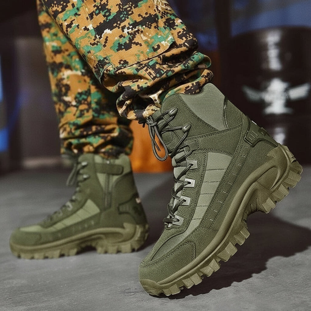 [Hometech] Men's Winter Boots with Lace Up Design