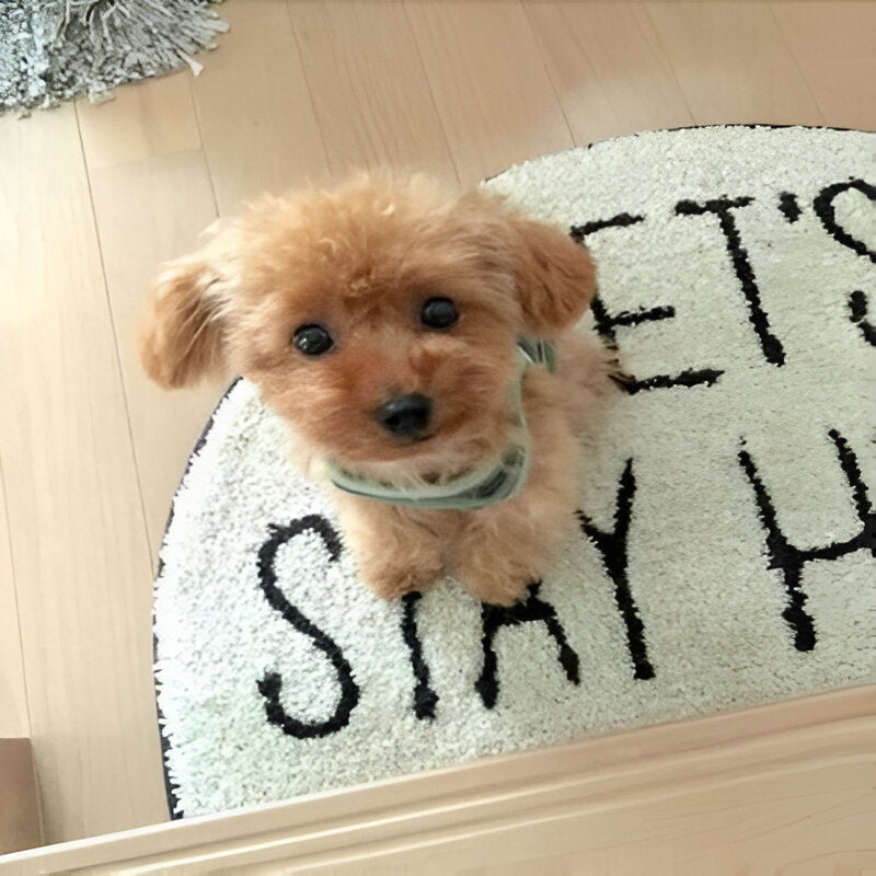 [Hometech] Puppy Plush Toy with Synthetic Fur and Weighted Filling