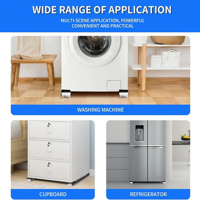 [Hometech] Adjustable Appliance Roller Platform with Wheeled Base