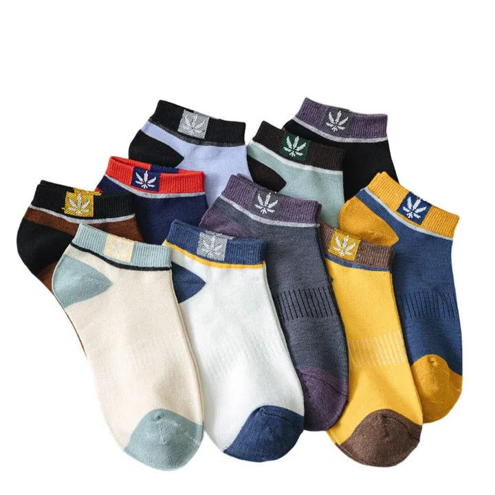 [Hometech] Men’s Polyester Ankle Socks, 20 Pair Assorted Pack