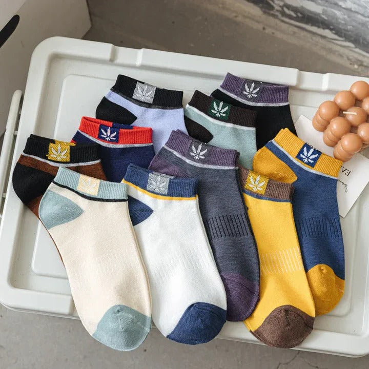 [Hometech] Men’s Polyester Ankle Socks, 20 Pair Assorted Pack