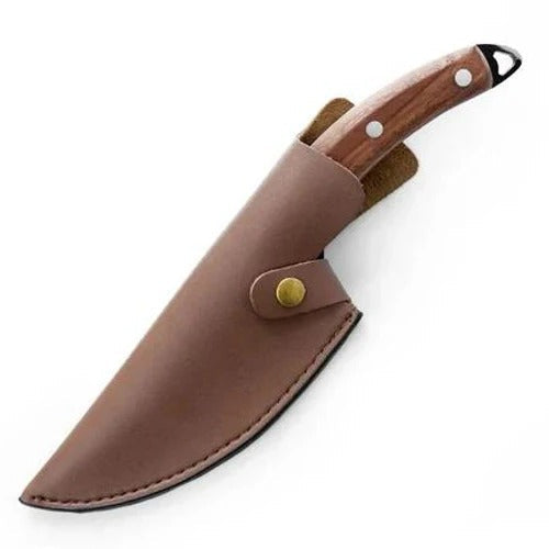 [Hometech] Carbon Steel Utility Kitchen Knife with Wooden Handle