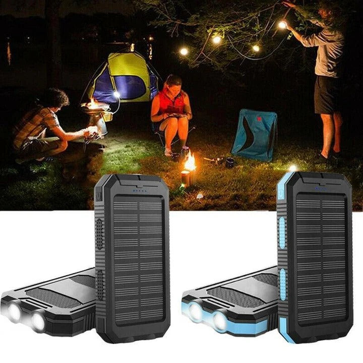 [Hometech] Portable Solar Power Bank With Dual USB Outputs