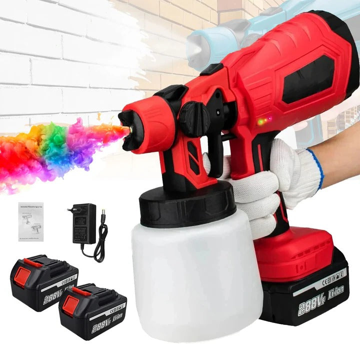 [Hometech] Cordless Handheld Paint Sprayer With Adjustable Spray Settings