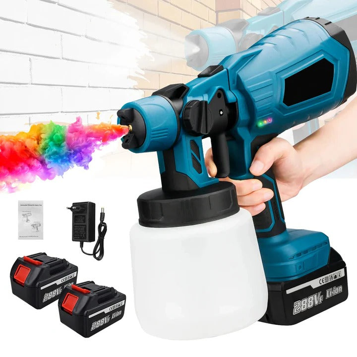 [Hometech] Cordless Handheld Paint Sprayer With Adjustable Spray Settings