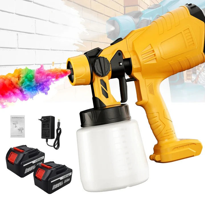 [Hometech] Cordless Handheld Paint Sprayer With Adjustable Spray Settings
