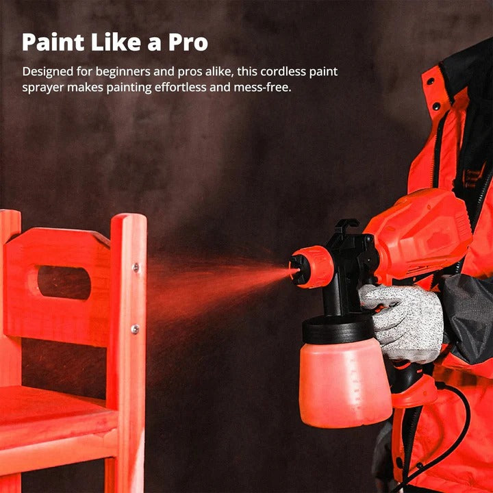 [Hometech] Cordless Handheld Paint Sprayer With Adjustable Spray Settings