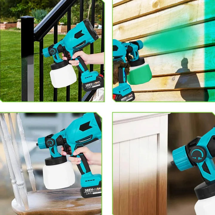 [Hometech] Cordless Handheld Paint Sprayer With Adjustable Spray Settings