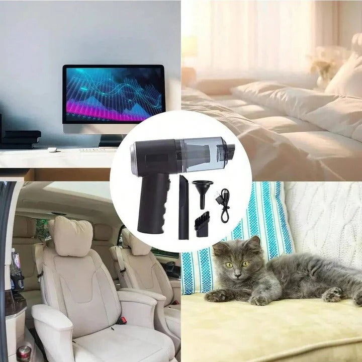 [Hometech] Cordless Handheld Car Vacuum with USB Charging