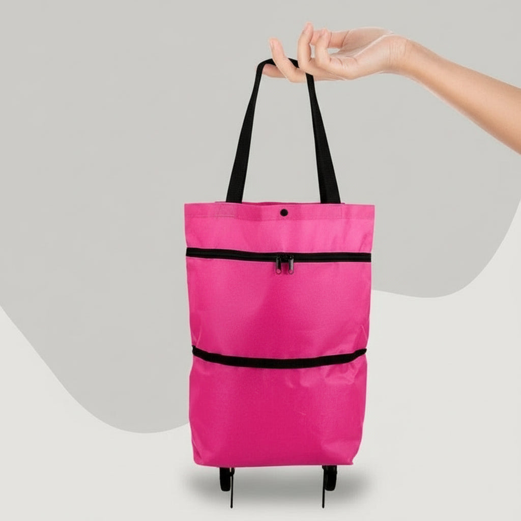 [Hometech] Foldable Rolling Shopping Bag and Utility Tote with Wheels