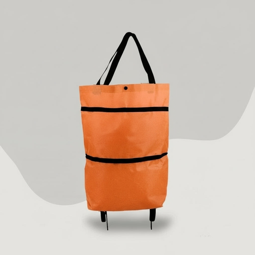 [Hometech] Foldable Rolling Shopping Bag and Utility Tote with Wheels