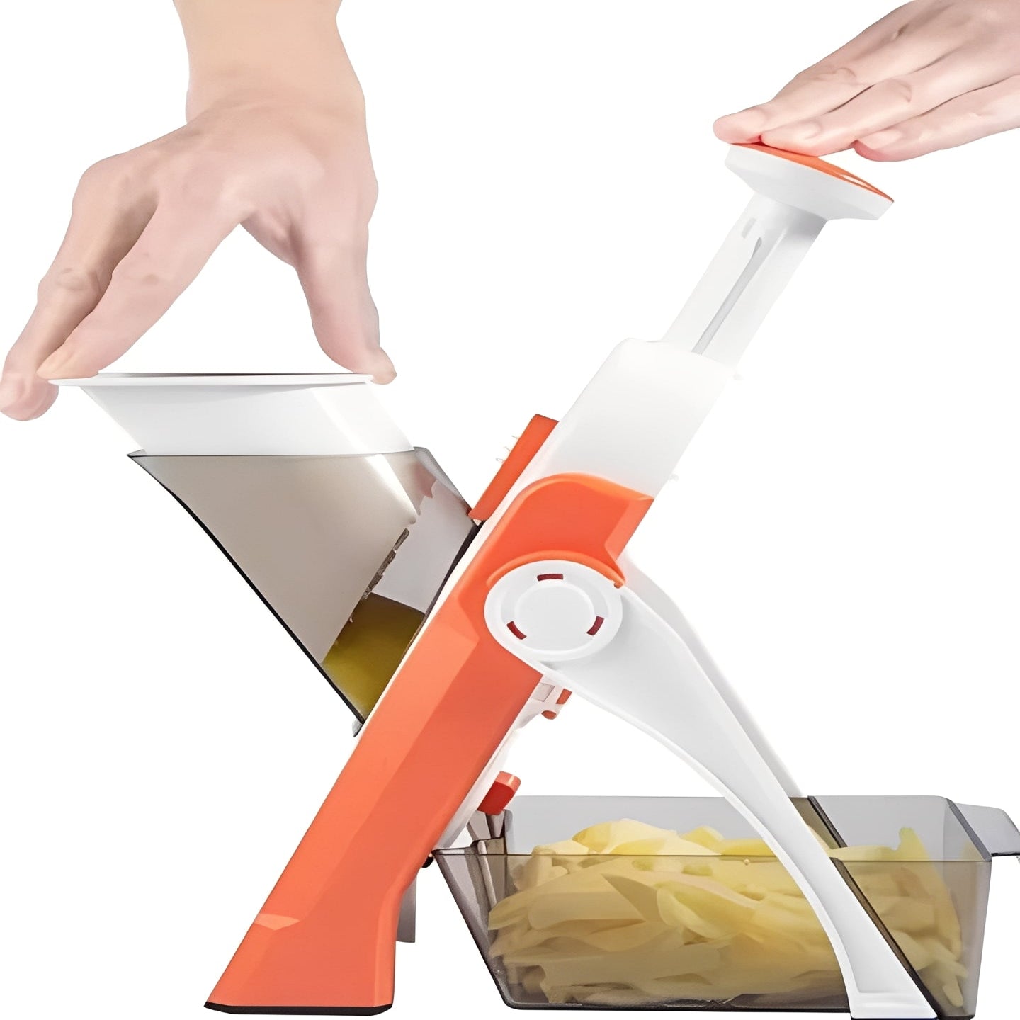 [Hometech] Vegetable Slicer with 5 Interchangeable Blades and Tray