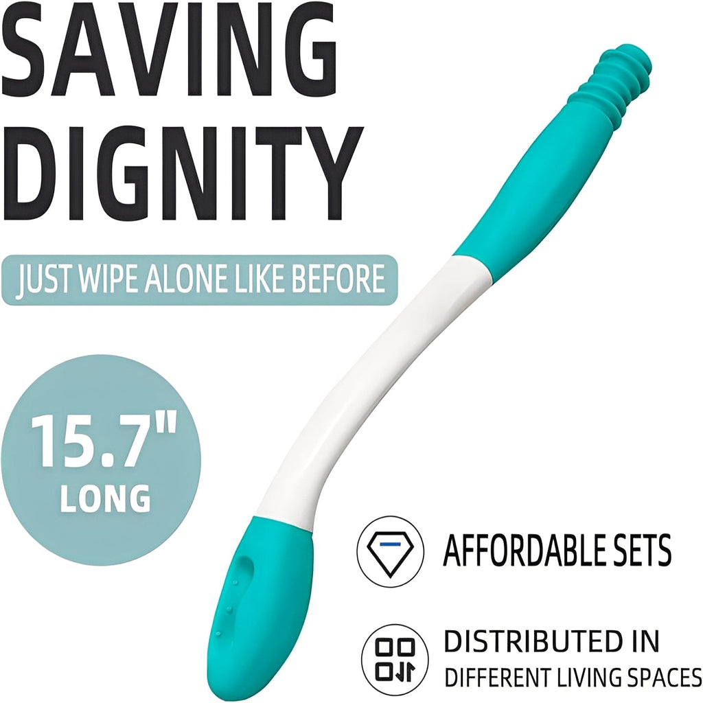 [Hometech] Toilet Wiping Assistance Tool with Extended Reach, Set of 2