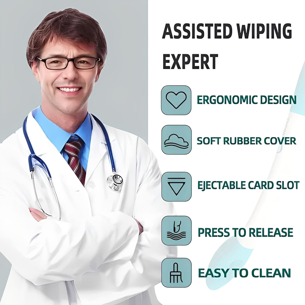 [Hometech] Toilet Wiping Assistance Tool with Extended Reach, Set of 2