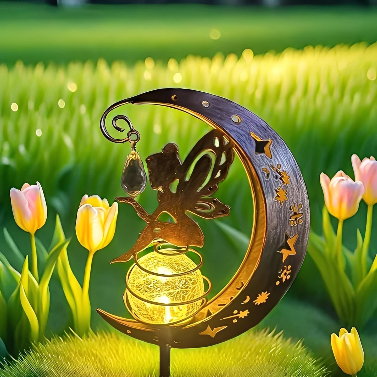 [Hometech] LED Solar Garden Decor Lights, Pathway and Yard Illumination