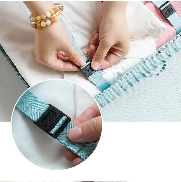 [Hometech] Travel Packing Cube Set, 7 Pieces with Mesh Panels and Bags