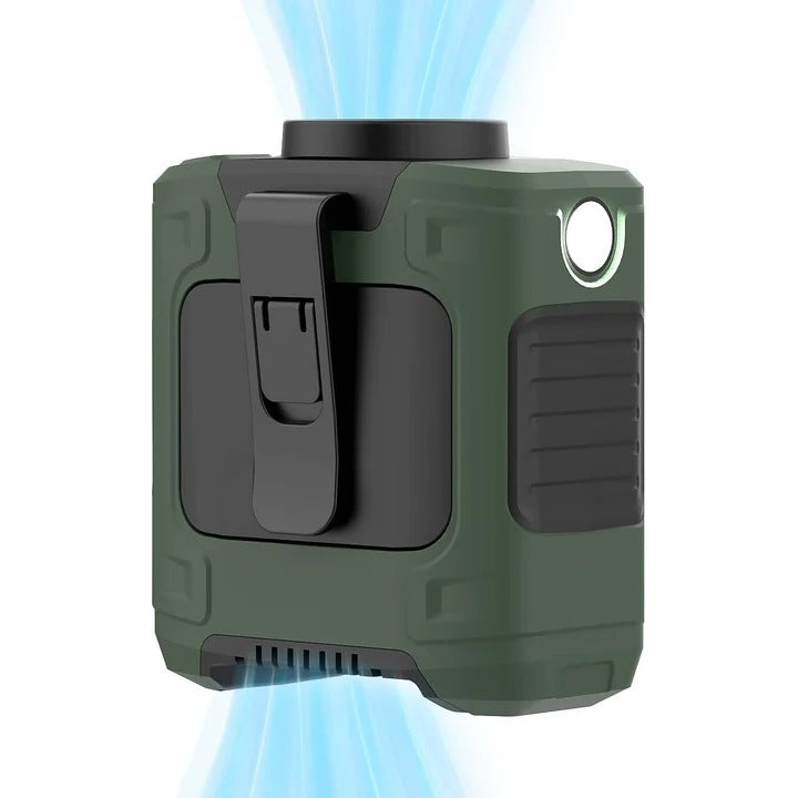 [Hometech] Rechargeable Mini Fan with Handheld Design and LED Light