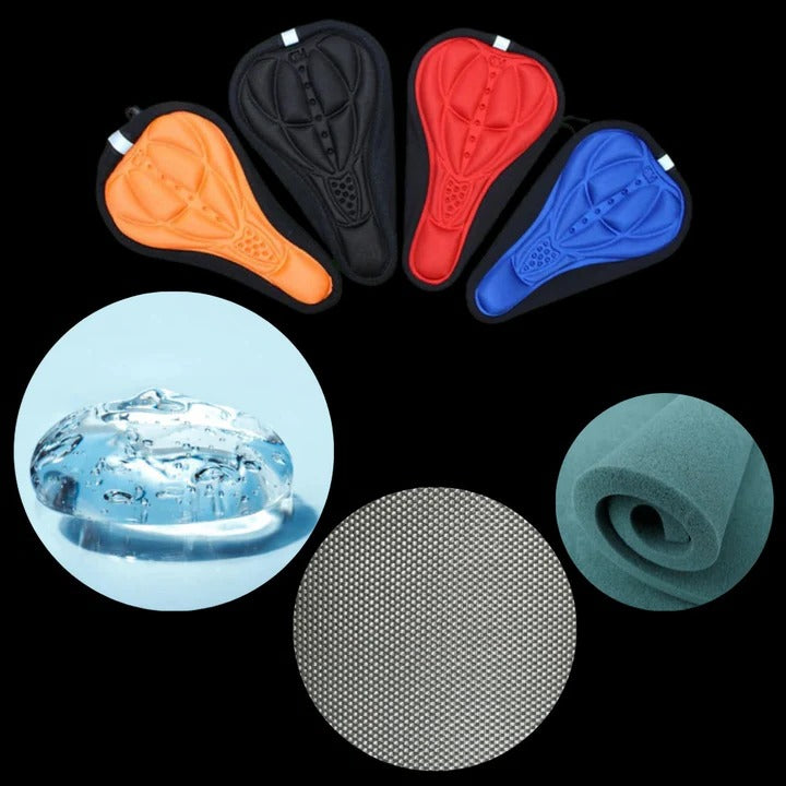 [Hometech] Bike Saddle Cover with Gel Layer and Adjustable Drawstring Fit