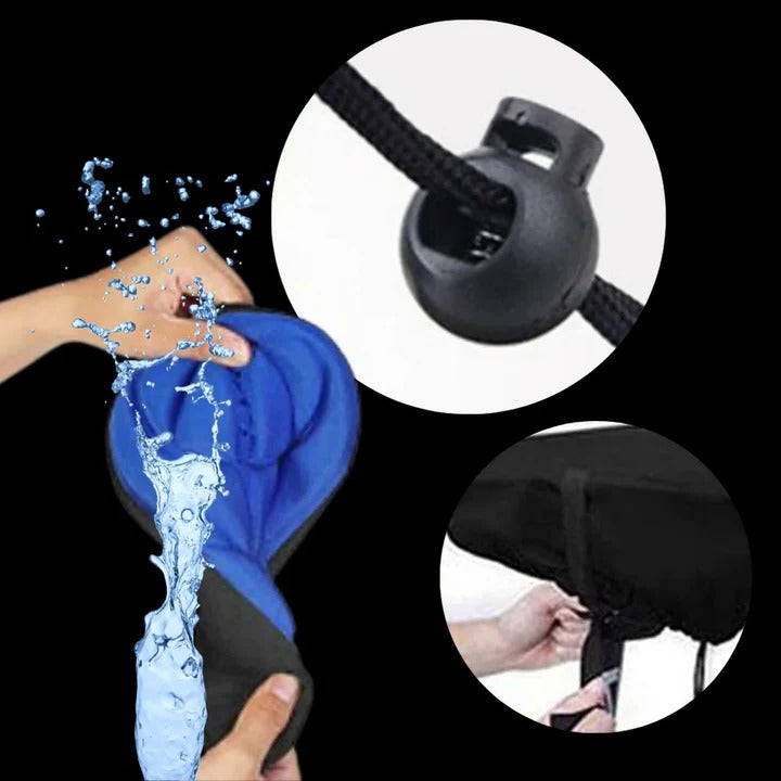 [Hometech] Bike Saddle Cover with Gel Layer and Adjustable Drawstring Fit