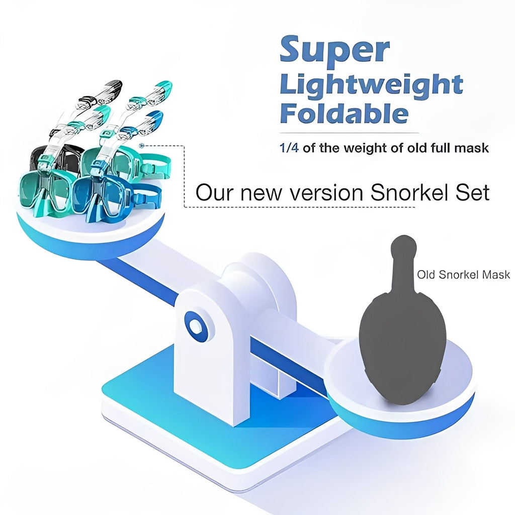 [Hometech] Snorkeling Mask with Dry Top Tube and Adjustable Strap Design