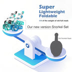 [Hometech] Snorkeling Mask with Dry Top Tube and Adjustable Strap Design