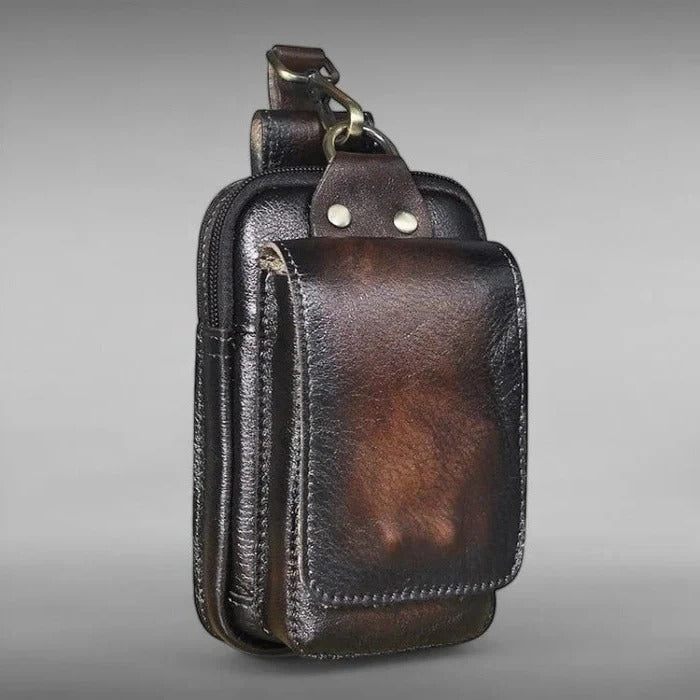 [Hometech] Adjustable Belt Bag with Compartments and Closure