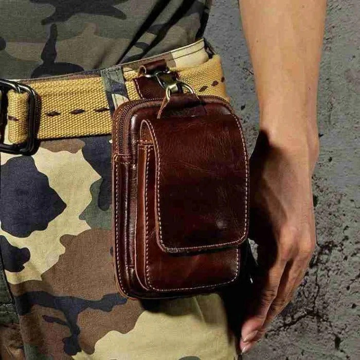 [Hometech] Adjustable Belt Bag with Compartments and Closure