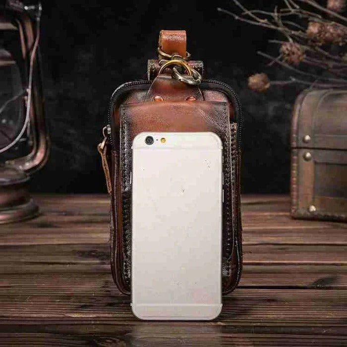 [Hometech] Adjustable Belt Bag with Compartments and Closure