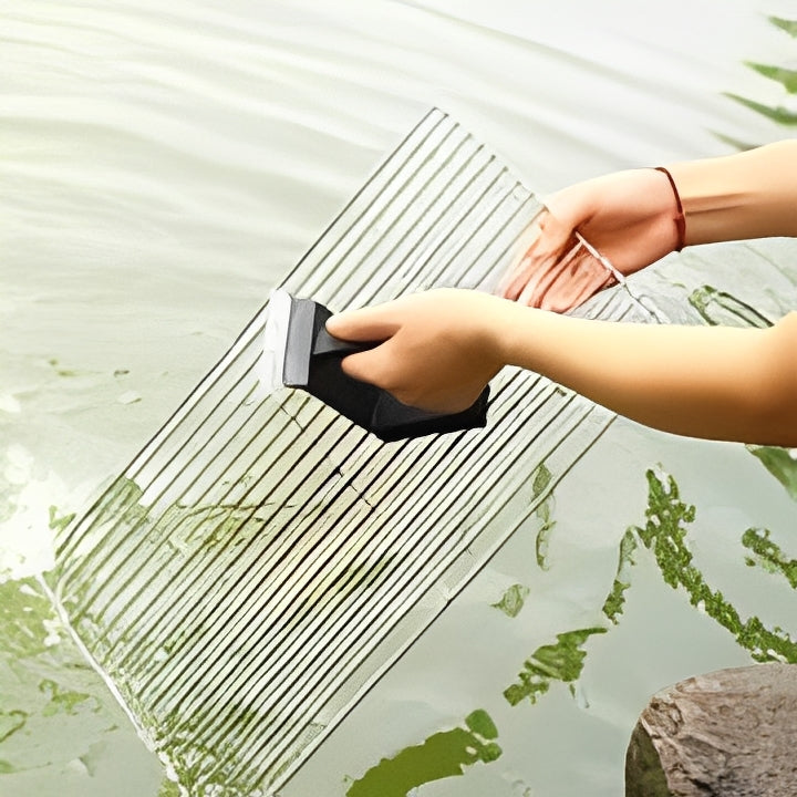 [Hometech] BBQ Grill Cleaning Brush 3 in 1 with Sponge Pad and Scraper