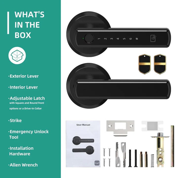 [Hometech] Digital Keypad Lock with Handle and Fingerprint Access