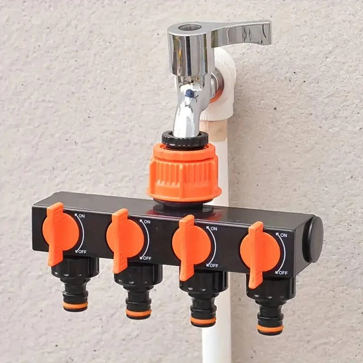 [Hometech] Water Hose Splitter for Garden with Four Ports