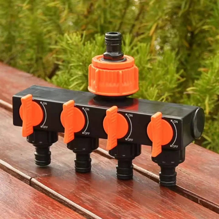 [Hometech] Water Hose Splitter for Garden with Four Ports