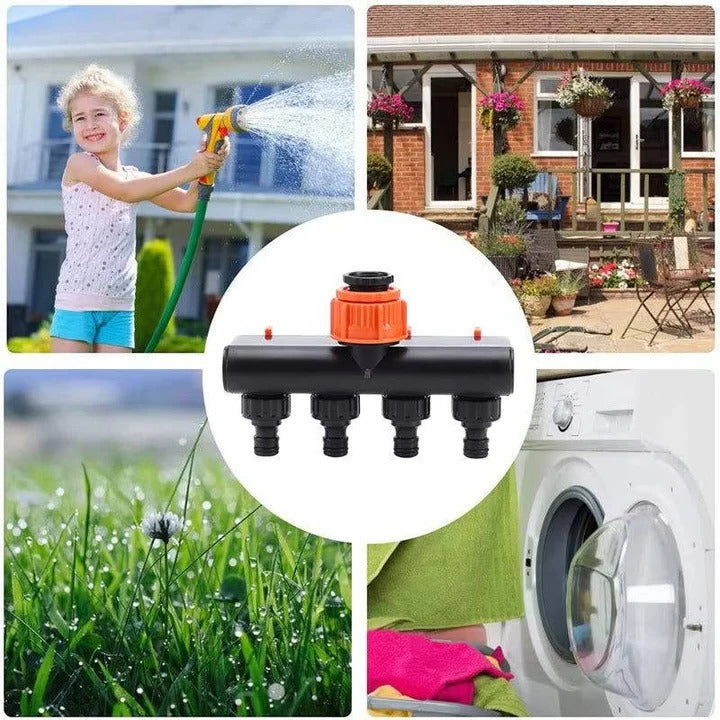 [Hometech] Water Hose Splitter for Garden with Four Ports