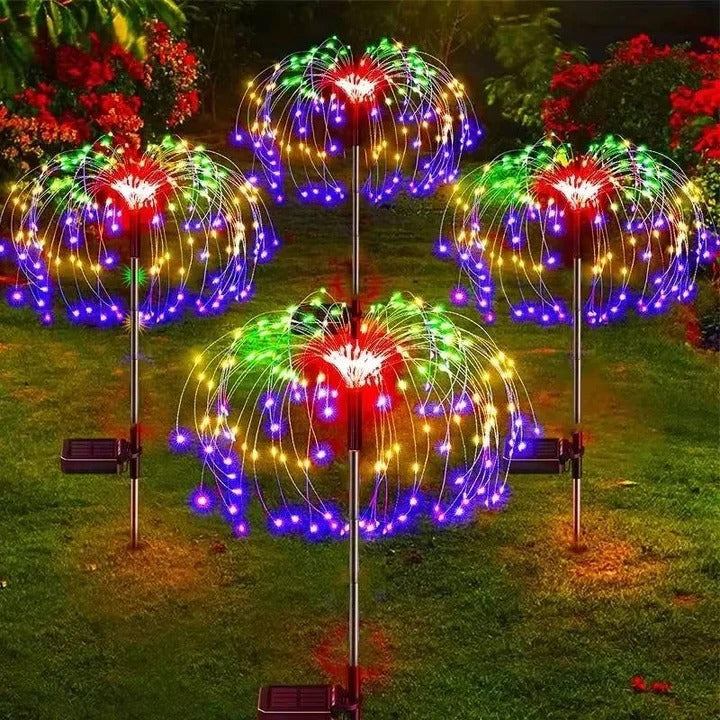 [Hometech] Firework Style Solar Garden Lights with Bendable Wire LED Strands