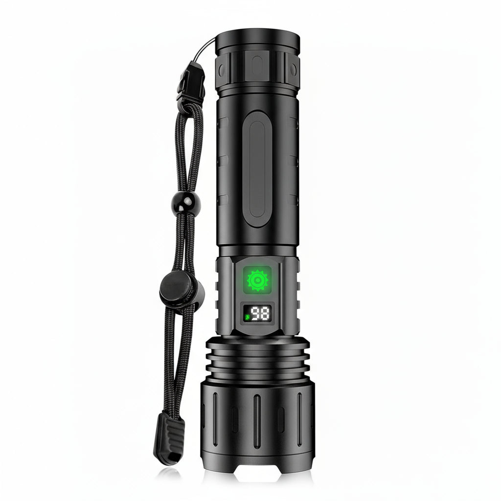 [Hometech] LED Flashlight with Adjustable Focus for Outdoor Use