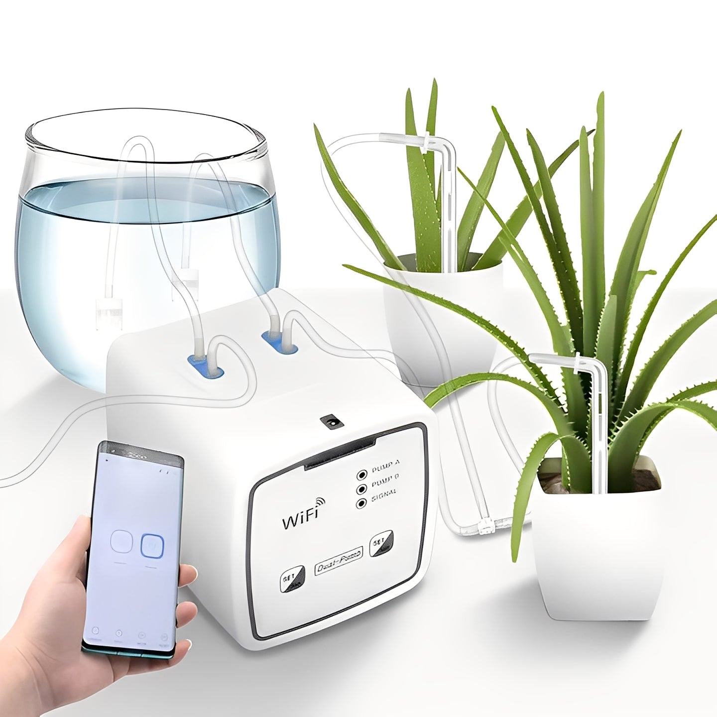 [Hometech] Plant Waterer with WiFi App Control and Drip System