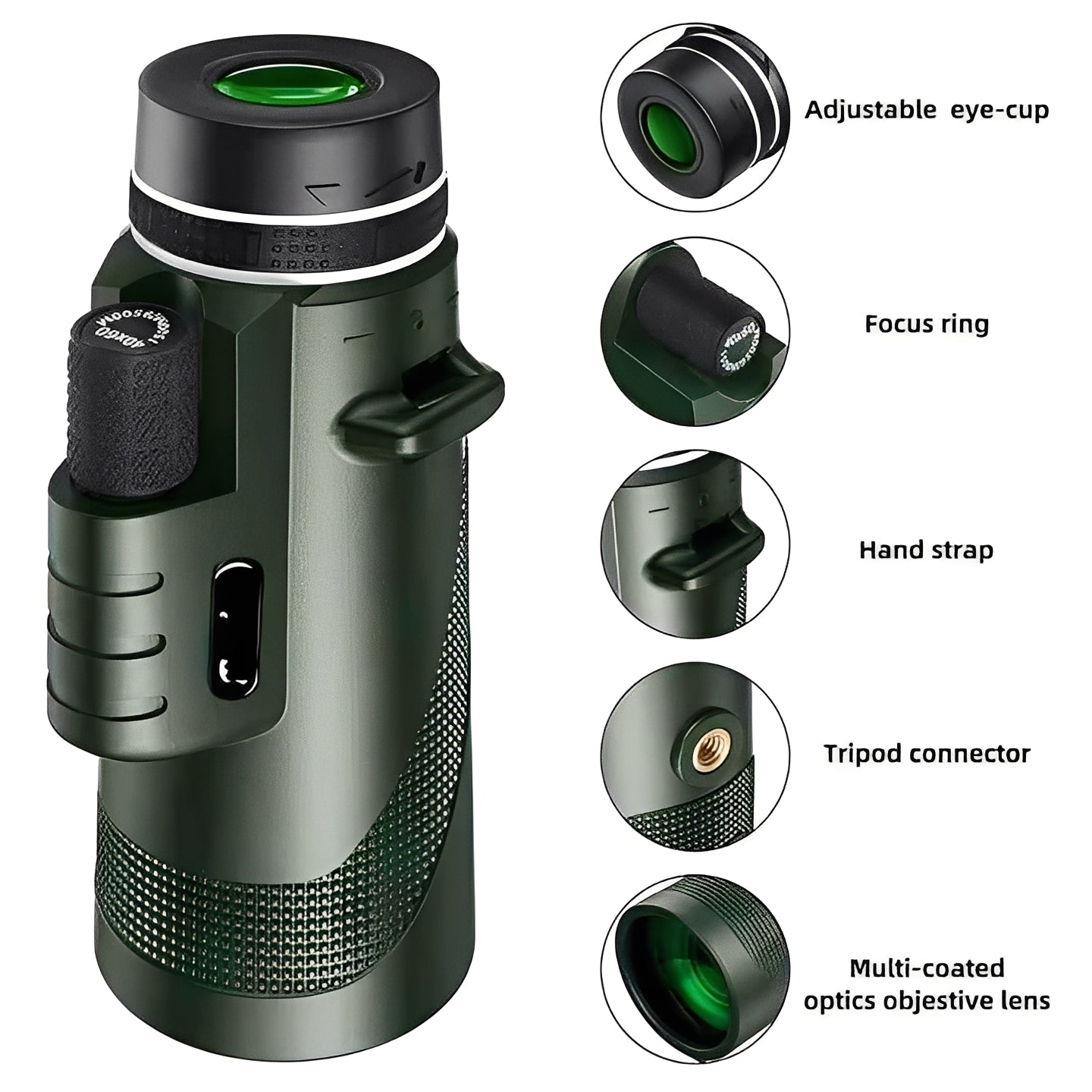 [Hometech] Portable Monocular Telescope with Zoom Adjustment for Viewing