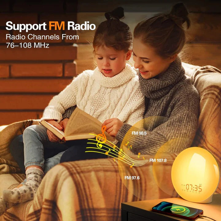 [Hometech] Alarm Clock with Adjustable Light and Sound Options