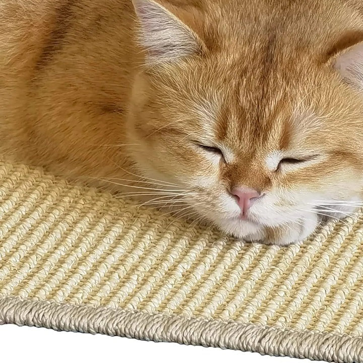 [Hometech] Cat Scratcher Mat Made of Sisal, Floor and Wall Placement