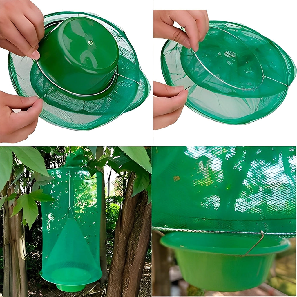 [Hometech] Reusable Outdoor Fly Trap Device with Washable Design