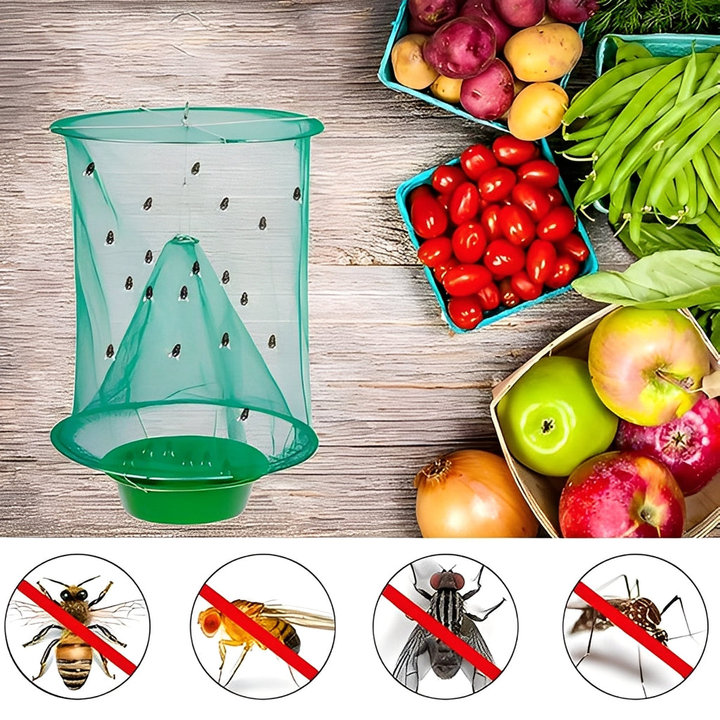 [Hometech] Reusable Outdoor Fly Trap Device with Washable Design