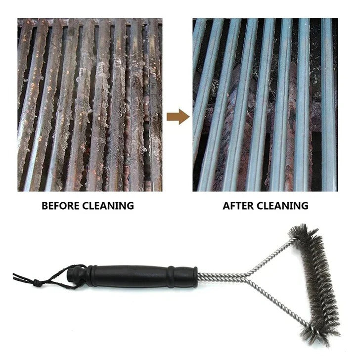 [Hometech] BBQ Grill Cleaning Brush with Stainless Steel Bristles
