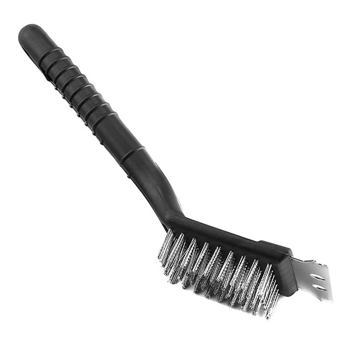[Hometech] Grill Cleaning Brush with Stainless Steel Wire Bristles and Scraper