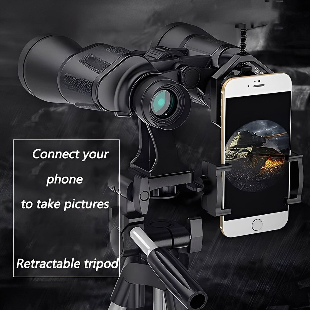 [Hometech] Binoculars with Adjustable Focus and Smartphone Adapter