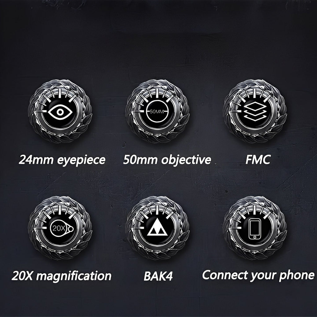 [Hometech] Binoculars with Adjustable Focus and Smartphone Adapter