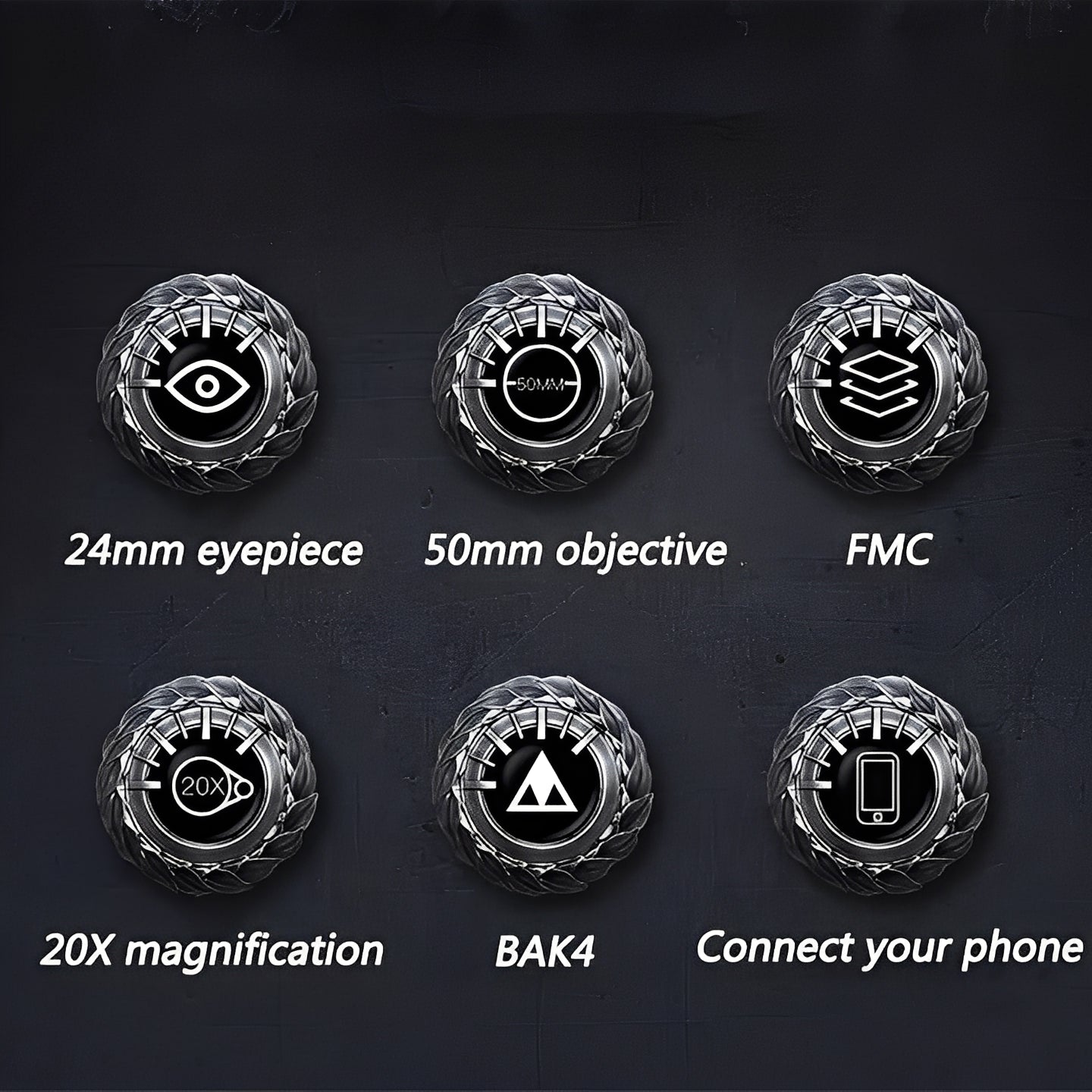 [Hometech] Binoculars with Adjustable Focus and Smartphone Adapter