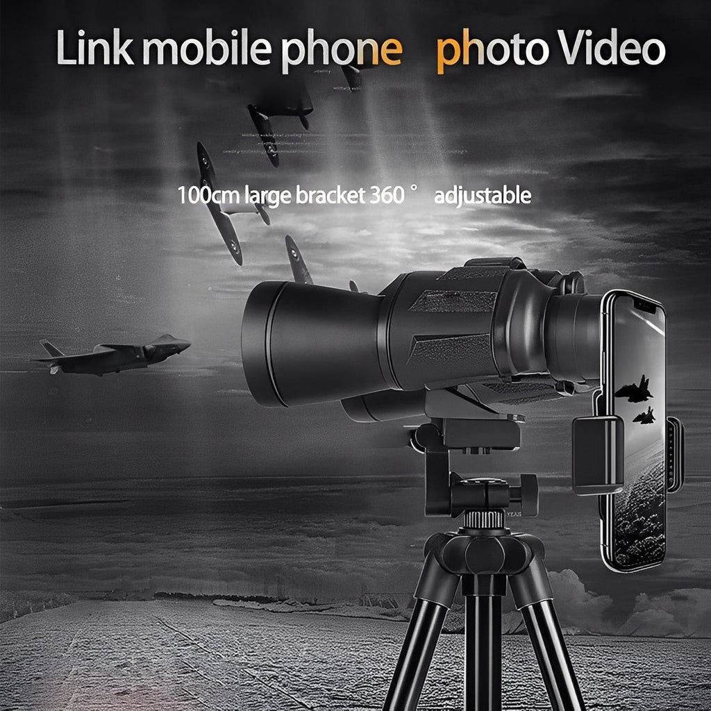 [Hometech] Binoculars with Adjustable Focus and Smartphone Adapter