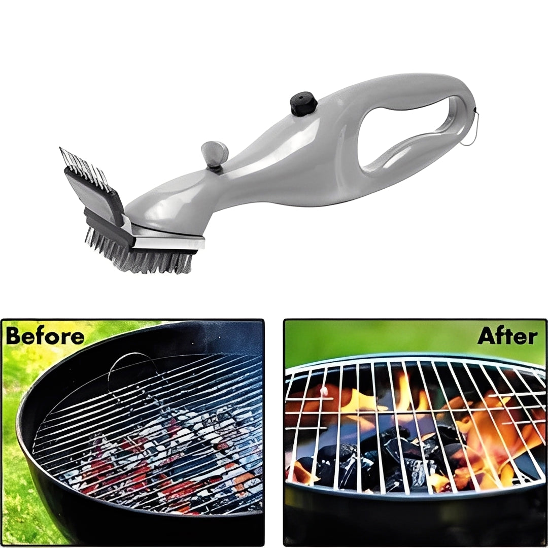 [Hometech] Grill Cleaning Brush with Steam-Use Design and Scraper